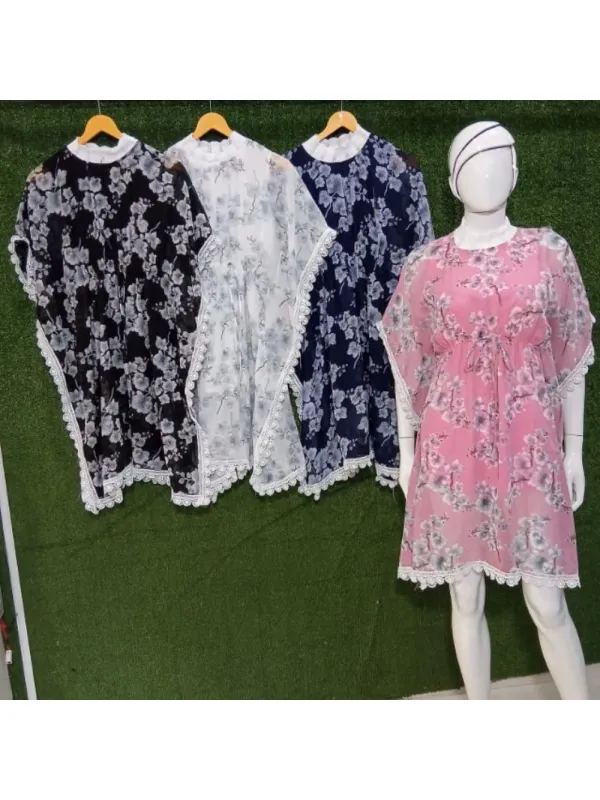 Cuftan western styles Printed Dress 