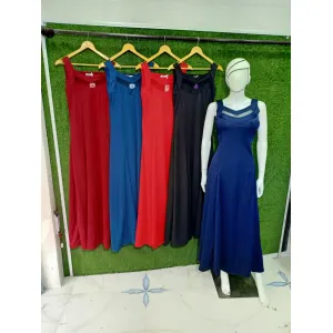 Long  gown couwa neck for women 