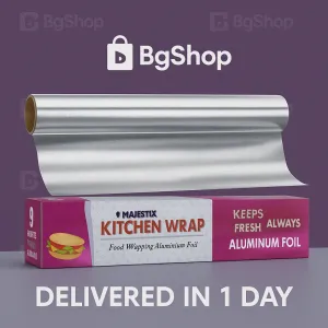 Aluminium foil 9m majestix