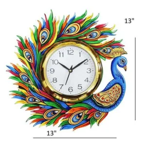 Peacock Wall Clock SM