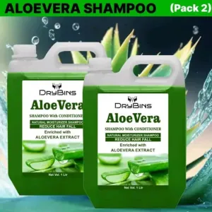 Aloe Vera Shampoo with Conditioner - Anti-Dandruff & Hairfall Control | Pack of 2 (1L Each