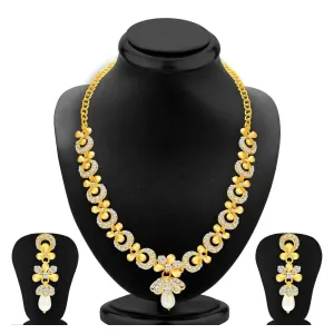 Alloy American Diamond Necklace Sets