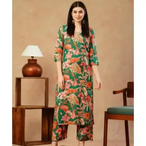 Women's Cotton Kurta Set with Stylish Bottom