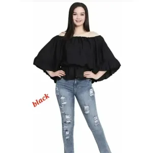 Women Crepe Wing Top
