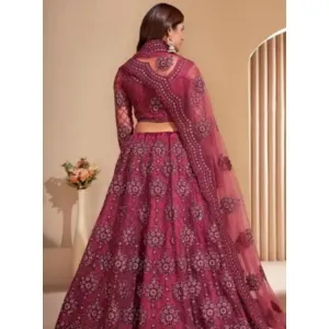 Wondor Chain Cording Lehenga Choli (Semi-Stitched)