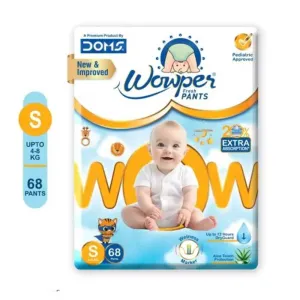 Wowper Fresh Baby Diaper Pants - Small (S) | Wetness Indicator | Up to 10 Hours Absorption
