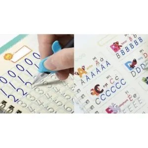 Multi 4 PCS Magic Practice Copybook Set for Kids – English Handwriting Tracing Book