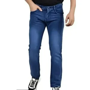 Classic Denim Solid Jeans For Men