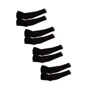 Unisex Cover Four Pairs Arm Sleeve Glove WithOut Thumb Hole