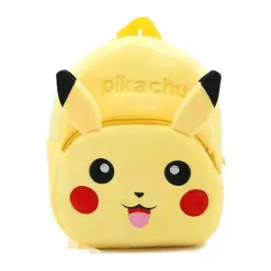 Soft Toddler Plush Fabric 10 liters Smiling Minnie Cartoon character Design School Bags