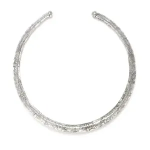 German Silver Hasli Choker Necklace – Adjustable, Silver Plated