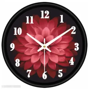 Floral Design Wall Clock