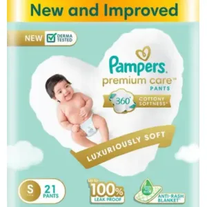 Pampers Premium Care Pants – Small Size (21 Pieces)