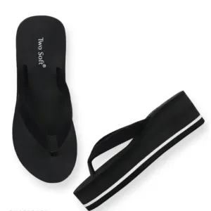 Two Soft Women's Stylish Sandal-Type Slippers