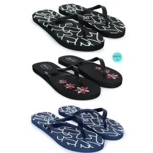 Women's Stylish Flip-Flop Slippers – Pack of 3