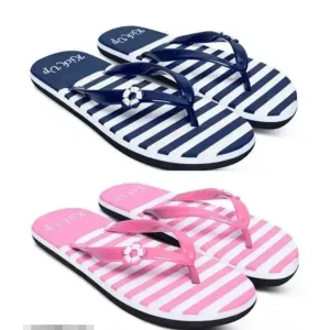 KICK UP Women's Slippers & Flip-Flops (Pack of 2)