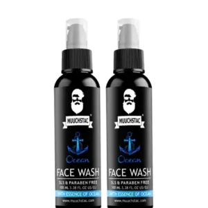 Muuchstac Ocean Face Wash for Men – 100 ml (Pack of 2)