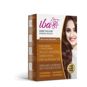 Product Name: Iba Hair Colour – Medium Brown (70g) | 100% Pure Henna-Based Powder
