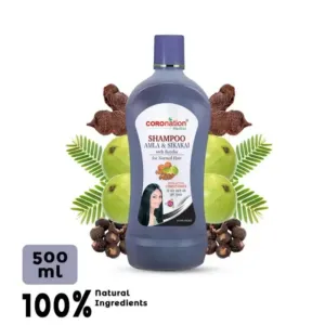 Product Name: Coronation Herbal Amla Shikakai Shampoo (500ml)
