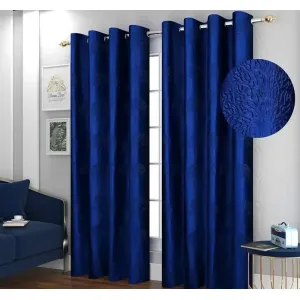 Designer Long Crush Punch Tree Print Door Curtain-7Ft-1 Pc