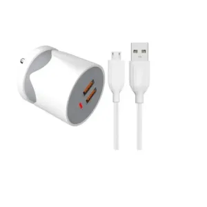 Vizio Fast Charger Power Hub Wall Charger with 3.4 AMP/5V Dual USB Port  Fast Charging Dat