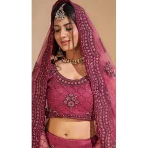 New Chain Work Embroidered Lehenga Choli with Dupatta

