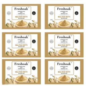 Superior Moisturizing Bath Scrubs & Soaps by Freshoak - Pack of 6
