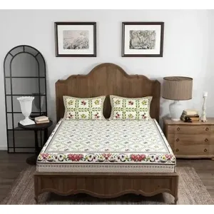 New Arrival Cotton Queen Size Bedsheets (90*100 Inch)