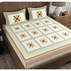New Arrival Cotton Queen Size Bedsheets (90*100 Inch)