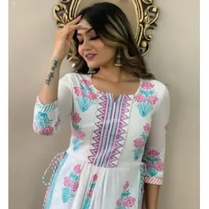 Fancy Rayon Kurta Set For Women