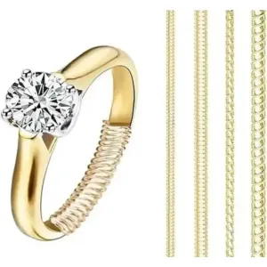 Ring Size Adjuster for Loose Rings – 4 Sizes (Gold, 4 Pcs)