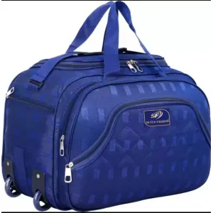 Duffle bag 60L blue trolley bag