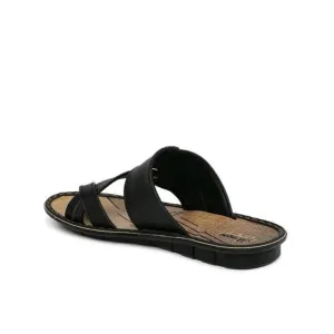 Men's Vertex Black-Tan Sandal