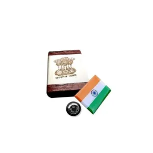 Indian Flag Badge with Magnet for Suit, Shirts, Clothes for Men-30 x 20 mm