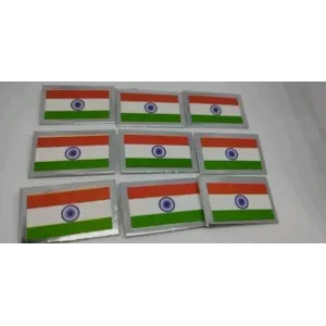 Flag Logo/Badge Lapel Pin for Republic Day, Independence Day and National Days, Set of 10 