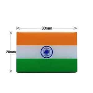 Indian Flag Badge with Magnet for Suit, Shirts, Clothes for Men-30 x 20 mm