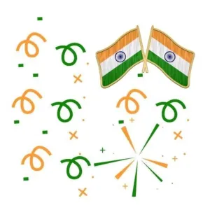 CZARDONIC Indian National Flag Tiranga/Tricolor Non-Precious Metal Badge/Brooch for Indepe
