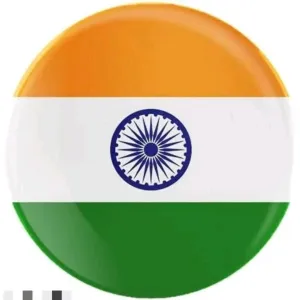 Indian Flag Brass Lapel Pin/Brooch/Badge for Independence Day (pack of  10)