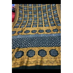 Pure AJARAKH Saree