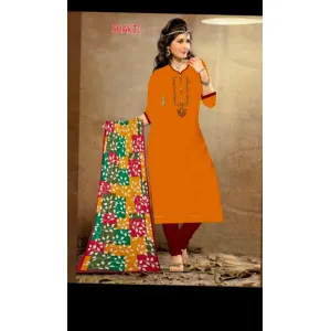Simple work dress material with heavy fabric and designer dupatta