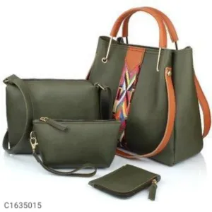 * Womens Stylish PU Hand Bag Combo (Multiple Packs)
⚡⚡ 
