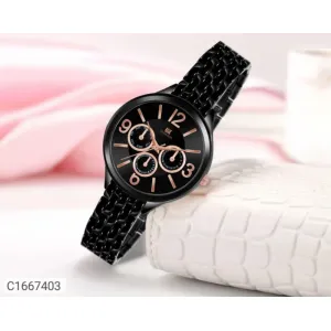 * Women Stainless Steel Analog Watches
*