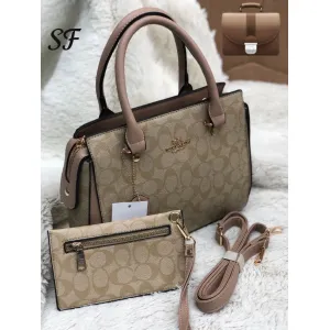 *IMPORTED *

*HIGH QUALITY IMPORTED COACH HANDBAG AND SMALL POUCH AND SLING WID LONG BELT 