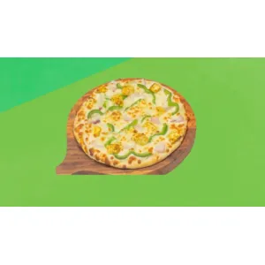 Paneer and capsicum pizza