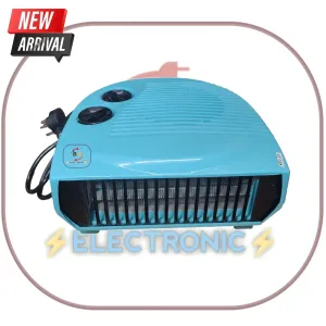 BME Blower Fan Room Heater 1000/2000W 100% Copper Motor.Sky Blue (Pack of 1)