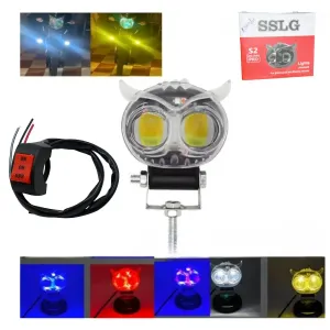 BME SSLG Olw Shape 2LED Fog Headlight 12V 20watt For. Bike,E-Rishka,Car Any vehicle Comfor