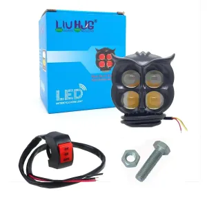BME HJG Olw Shape 4LED Fog Headlight 12V/ 50watt For. Bike,E-Rishka,Car Any vehicle Comfor