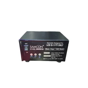 BME Samcon Dc 12V To 220V Ac Converter. 150Watt with Overloaded, Low Battery edicator For 