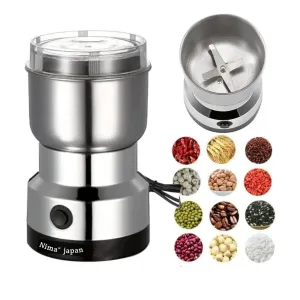 BME Nima Stainless Steel Electric Grinder For Kitchen Office Home Use 300ml Mix,Black