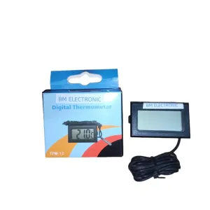 BM ELECTRONIC Mini LCD Digital Thermometer with Probe (Pack Of 1)